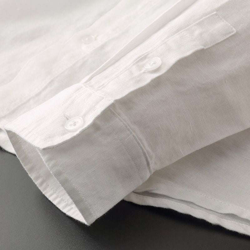 Capri Linen Hooded Shirt