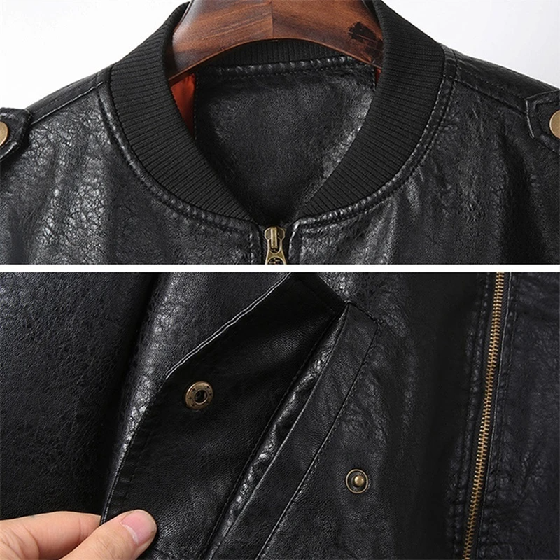 Bikers Leather Jacket Windbreaker