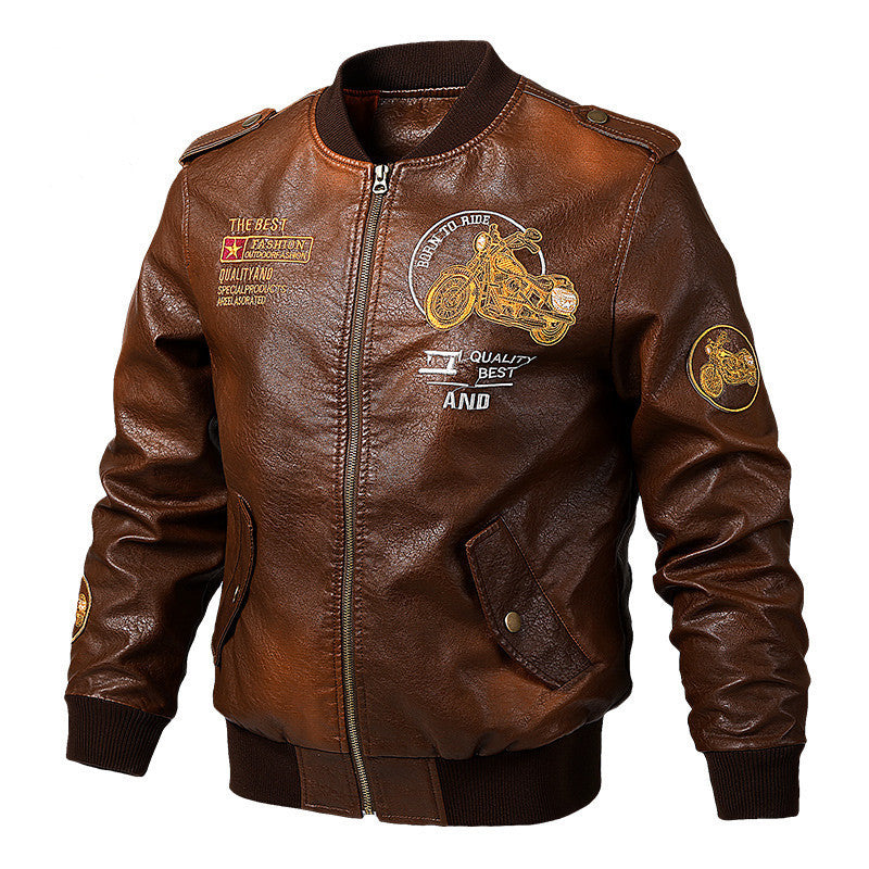 Bikers Leather Jacket Windbreaker