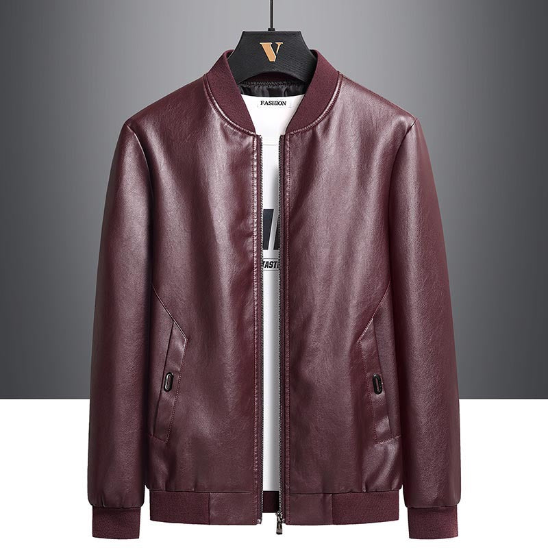 The Akshan Leather Fall Jacket