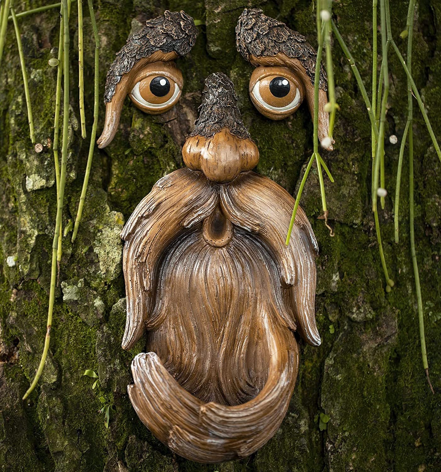 Garden Creative Decoration Outdoor Bark  Bird Feeder