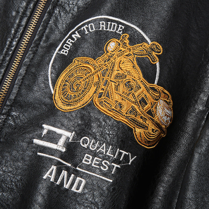 Bikers Leather Jacket Windbreaker