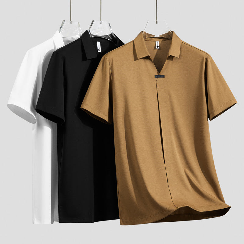 Cavaro Cotton Silk Polo Shirt