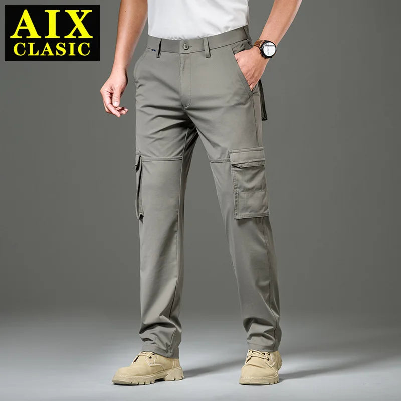 High Quality Casual Pants Men Military Tactical Joggers Camouflage Cargo Pants Multi-Pocket Fashions Black Army Trousers