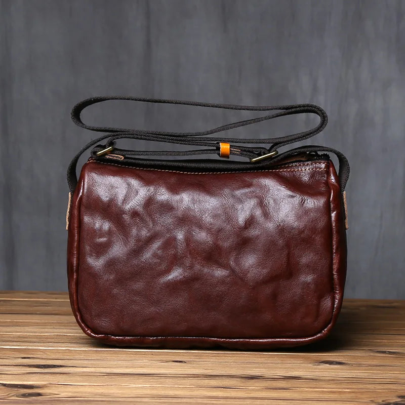 Men's Genuine Leather Shoulder Bag